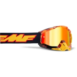 FMF PowerBomb Spark Goggles - Black Frame/Mirror Red Lens