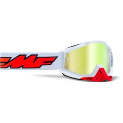 FMF PowerBomb Goggles - Rocket Orange Frame/Mirror Silver Lens