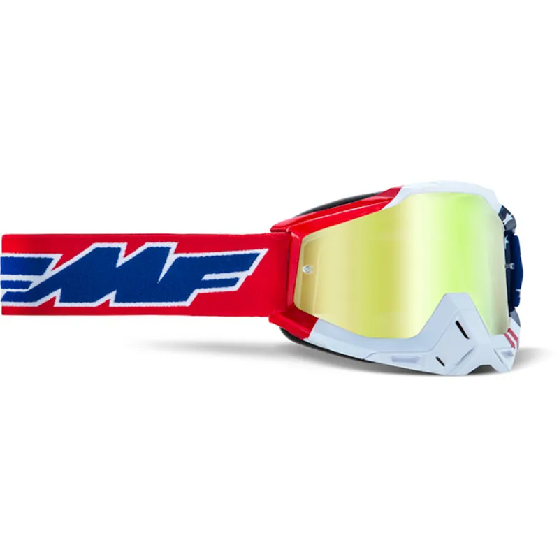 FMF PowerBomb US Of A Goggles - US Of A Frame/True Gold Lens 3 FMF PowerBomb US Of A Goggles - US Of A Frame/True Gold Lens