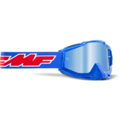 FMF PowerBomb Youth Goggles - Rocket Blue Frame/Mirror Blue Lens