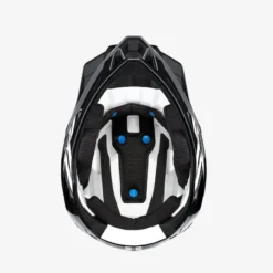 100 Percent Trajecta Fidlock Full Face Helmet - Black/White -CycloPro Shop VAR HP 80021 001 10BLKWHT 5