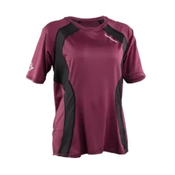 Race Face Traverse Womens Short Sleeve Jersey - Bordeaux -CycloPro Shop VAR RFJB086002RED 1