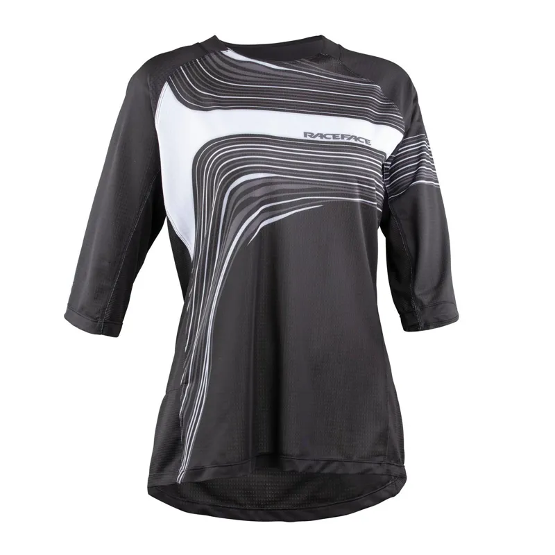 Race Face Khyber Womens 3/4 Sleeve Jersey - Concrete 3 Race Face Khyber Womens 3/4 Sleeve Jersey - Concrete