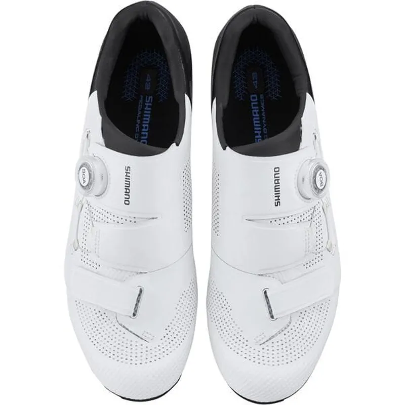 Shimano RC502 Men's SPD-SL Road Shoes - White 5 Shimano RC502 Men's SPD-SL Road Shoes - White - Image 3