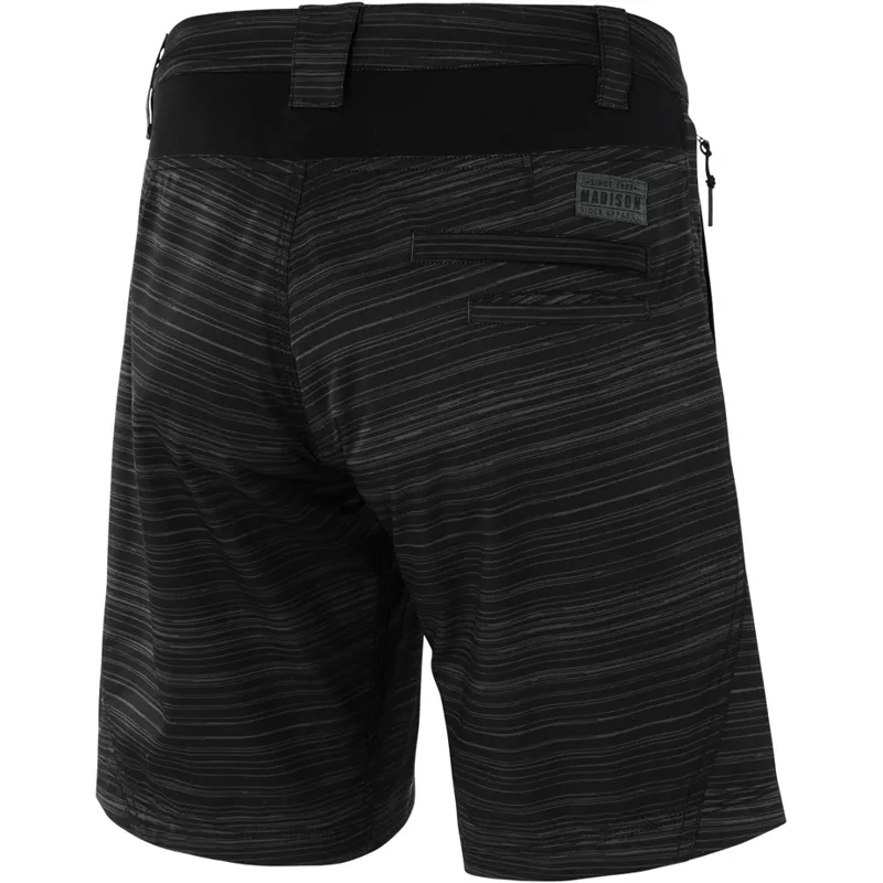 Madison Leia Womens Baggy Shorts - Black/Phantom Plaid 5 Madison Leia Womens Baggy Shorts - Black/Phantom Plaid - Image 3