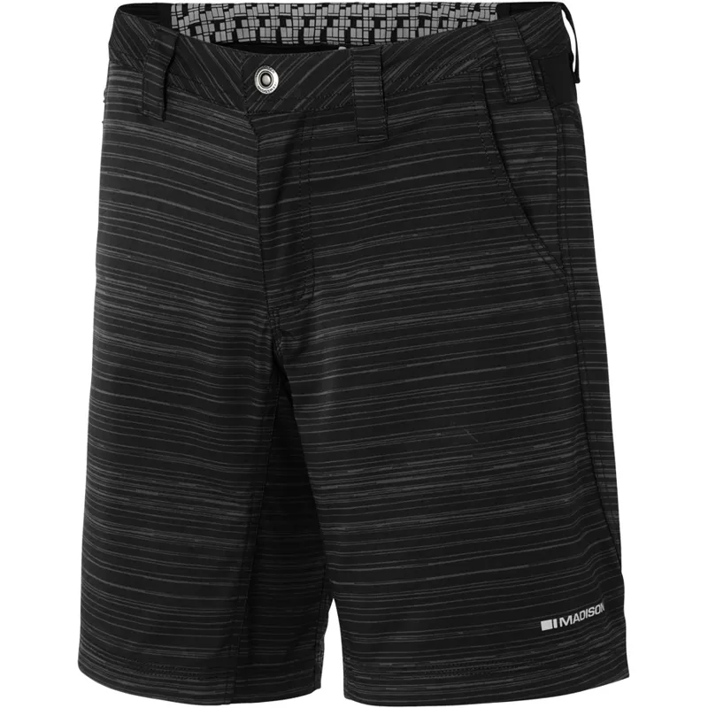 Madison Leia Womens Baggy Shorts - Black/Phantom Plaid 3 Madison Leia Womens Baggy Shorts - Black/Phantom Plaid