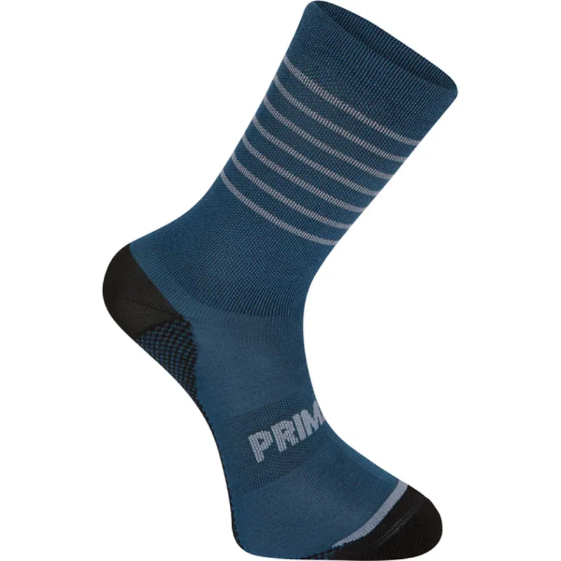 Madison Explorer Primaloft Socks - Stripe Navy Haze/Shale Blue 4 Madison Explorer Primaloft Socks - Stripe Navy Haze/Shale Blue - Image 2