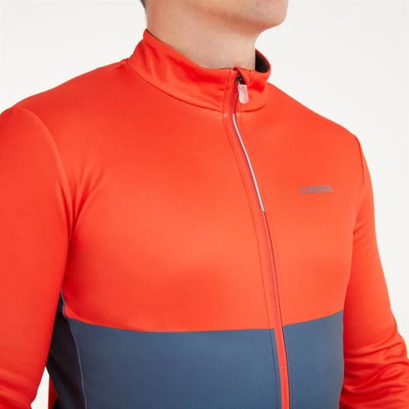 Madison Sportive Thermal Men's Long Sleeve Jersey - Chilli Red/Navy 3 Madison Sportive Thermal Men's Long Sleeve Jersey - Chilli Red/Navy
