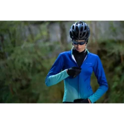 Shimano Kaede Women's Thermal Long Sleeve Jersey - Blue -CycloPro Shop VARSC680BLU 3