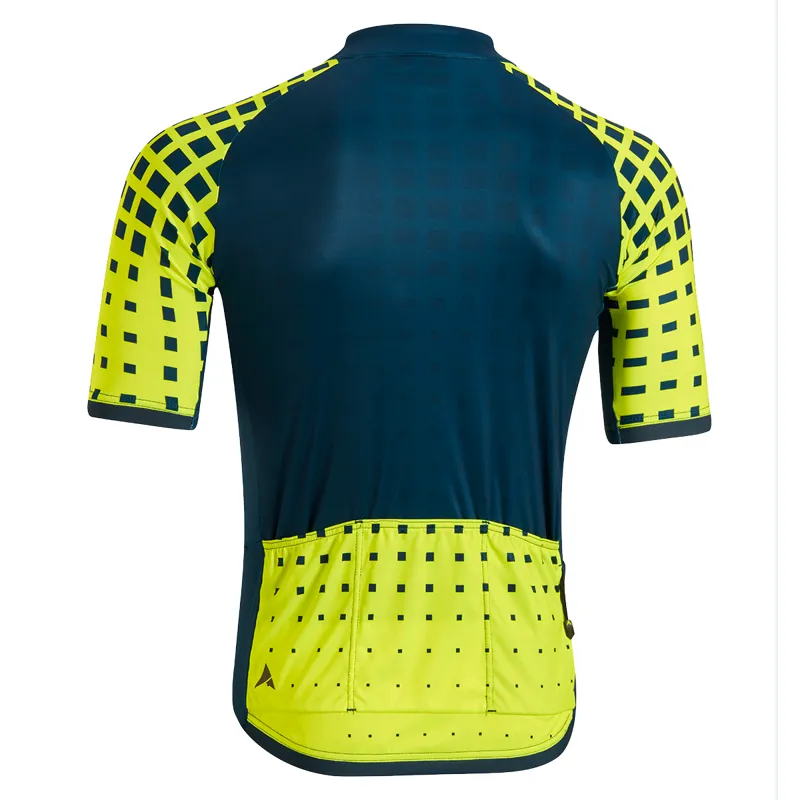 Altura Icon Short Sleeve Jersey - Bamboo Blue/Yellow 3 Altura Icon Short Sleeve Jersey - Bamboo Blue/Yellow