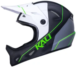 Kali Alpine Carbon Pulse Full Face MTB Helmet - Matt Black/Green -CycloPro Shop alpine carbon pulse mat blk grn a4 1024x1024