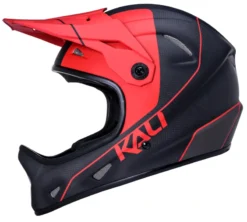 Kali Alpine Carbon Pulse Full Face MTB Helmet - Matt Black/Red -CycloPro Shop alpine carbon pulse mat blk red a4 1024x1024