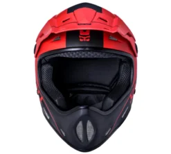 Kali Alpine Carbon Pulse Full Face MTB Helmet - Matt Black/Red -CycloPro Shop alpine carbon pulse mat blk red a5 1024x1024