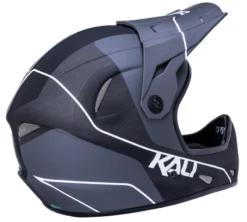 Kali Alpine Carbon Pulse Full Face MTB Helmet - Matt Black/White -CycloPro Shop alpine carbon pulse mat blk wht a3 1024x1024