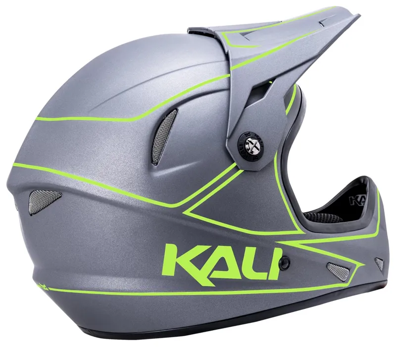Kali Alpine Rage Full Face Helmet - Matt Grey/Fluo Yellow 6 Kali Alpine Rage Full Face Helmet - Matt Grey/Fluo Yellow - Image 4