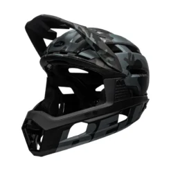 Bell Super Air R MIPS Full Face Helmet - Matte/Gloss Black Camo -CycloPro Shop behsupairr 42246