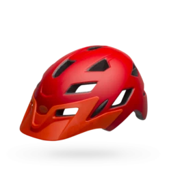 Bell Sidetrack Child Helmet - 47-54cm - Matt White 28 Bell Sidetrack Child Helmet - 47-54cm - Matt White -CycloPro Shop bell sidetrack child bike helmet matte red orange front left 4
