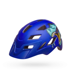 Bell Sidetrack Child Helmet - 47-54cm - Wavy Checks/Matte Pink -CycloPro Shop bell sidetrack child bike helmet t rex matte blue front left 6