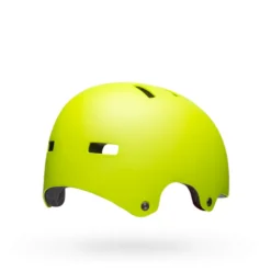Bell Span Youth BMX/Skate Helmet - Matte Bright Green -CycloPro Shop bell span youth bmx skate helmet matte bright green back right