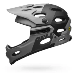 Bell Super 3R MIPS Full Face Helmet - Downdraft Gray/Gunmetal 16 Bell Super 3R MIPS Full Face Helmet - Downdraft Gray/Gunmetal -CycloPro Shop bell super 3r mips mountain bike helmet downdraft matte gray gunmetal left
