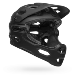 Bell Super 3R MIPS Full Face Helmet - Downdraft Gray/Gunmetal 18 Bell Super 3R MIPS Full Face Helmet - Downdraft Gray/Gunmetal -CycloPro Shop bell super 3r mips mountain bike helmet matte black front right 1
