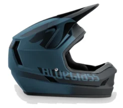 Bluegrass Legit Full Face Helmet - Blue/Black Texture -CycloPro Shop bg95770b 2