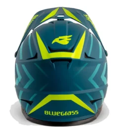 Bluegrass Intox Full Face Helmet - Avio Blue/Flourescent Yellow -CycloPro Shop bg96808d 3