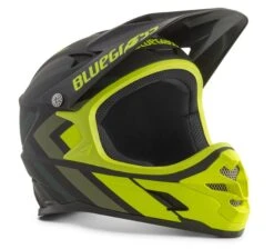 Bluegrass Intox Full Face Helmet - Avio Blue/Flourescent Yellow -CycloPro Shop bgh046 1