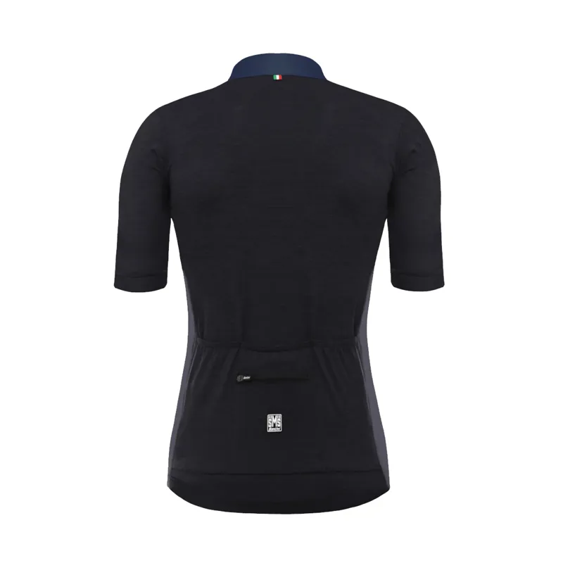 Santini Origine Short Sleeve Jersey - Black/Blue 5 Santini Origine Short Sleeve Jersey - Black/Blue - Image 3