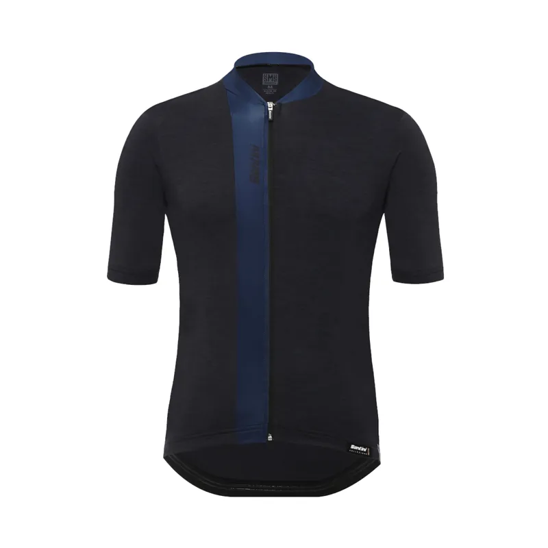 Santini Origine Short Sleeve Jersey - Black/Blue 4 Santini Origine Short Sleeve Jersey - Black/Blue - Image 2