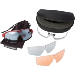 Madison Code Breaker 3 Lens Pack Sunglasses - Gloss Crystal Red -CycloPro Shop ck8201 03