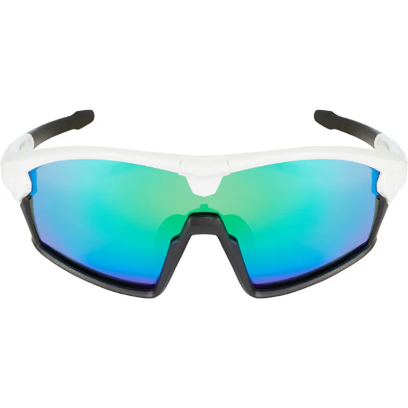 Madison Code Breaker Sunglasses - White Frame/Green Mirror Lens 5 Madison Code Breaker Sunglasses - White Frame/Green Mirror Lens - Image 3