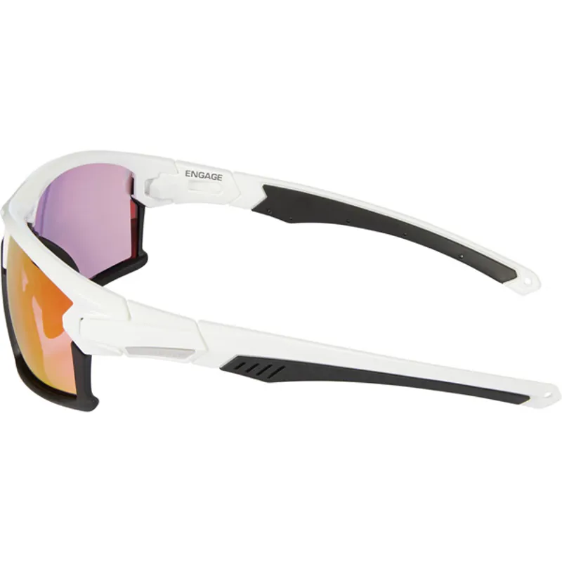 Madison Engage Sunglasses - White Frame/Pink Orange Mirror Lens 3 Madison Engage Sunglasses - White Frame/Pink Orange Mirror Lens
