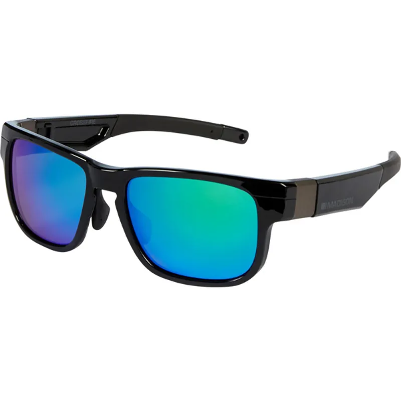 Madison Crossfire 3 Lens Pack Sunglasses - Gloss Black 4 Madison Crossfire 3 Lens Pack Sunglasses - Gloss Black - Image 2