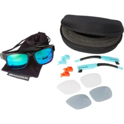 Madison Crossfire 3 Lens Pack Sunglasses - Gloss Black 11 Madison Crossfire 3 Lens Pack Sunglasses - Gloss Black -CycloPro Shop ck8600 03