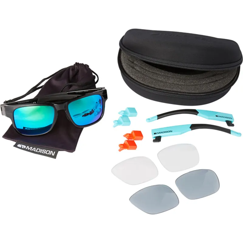 Madison Crossfire 3 Lens Pack Sunglasses - Gloss Black 7 Madison Crossfire 3 Lens Pack Sunglasses - Gloss Black - Image 5