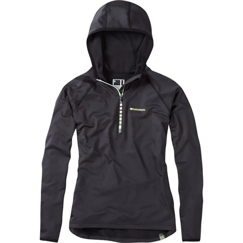 Madison Zena Womens Long Sleeve Hooded Top - Rose Red 6 Madison Zena Womens Long Sleeve Hooded Top - Rose Red - Image 4