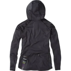 Madison Zena Womens Long Sleeve Hooded Top - Black -CycloPro Shop cl0660 01