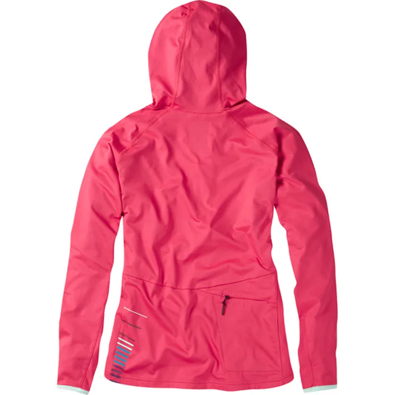 Madison Zena Womens Long Sleeve Hooded Top - Rose Red 4 Madison Zena Womens Long Sleeve Hooded Top - Rose Red - Image 2