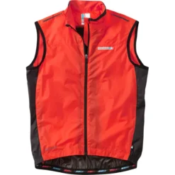 Madison RoadRace Premio Windproof Shell Gilet - Chilli Red -CycloPro Shop cl9012