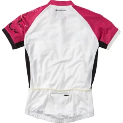Madison Keirin Womens Short Sleeve Jersey - White/Very Berry -CycloPro Shop cl9731 01