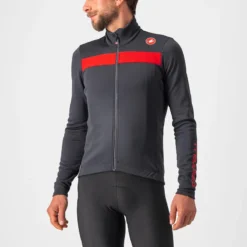 Castelli Puro 3 Men's Long Sleeve Jersey - Nickel Grey/Black Reflex -CycloPro Shop cs185110301 1 2000x.progressive