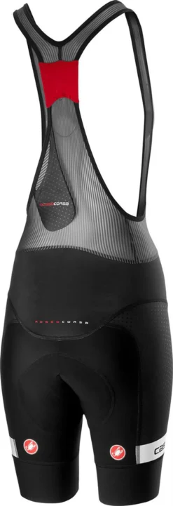 Castelli Free Aero Race 4 Womens Bibshort Team - Black/White -CycloPro Shop cs19077blk 2