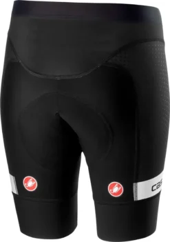 Castelli Free Aero Race 4 Womens Lycra Short Team - Black/White -CycloPro Shop cs19078blk 2