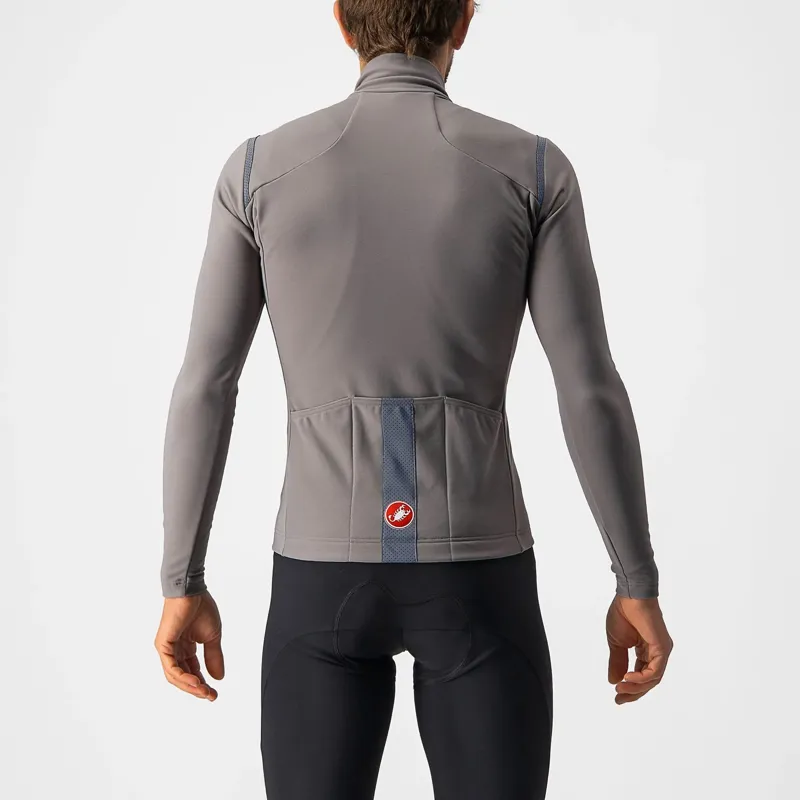 Castelli Tutto Nano RoS Men's Long Sleeve Jersey - Nickel Grey 5 Castelli Tutto Nano RoS Men's Long Sleeve Jersey - Nickel Grey - Image 3