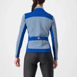 Castelli Sfida 2 Women's Long Sleeve Jersey - Sodalite Blue/Sterling Blue -CycloPro Shop cs215304311 2 2000x.progressive