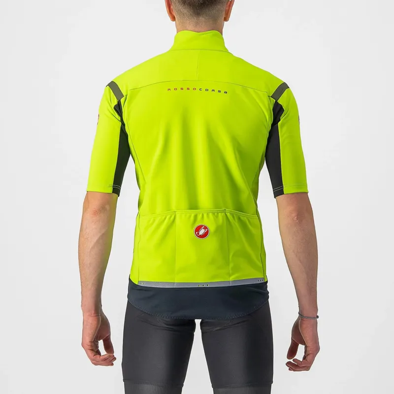 Castelli Gabba RoS 2 Men's Short Sleeve Jersey - Electric Lime/Grey 3 Castelli Gabba RoS 2 Men's Short Sleeve Jersey - Electric Lime/Grey