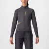 Castelli Unlimited Trail Women's Long Sleeve Jersey - Dark Grey/Goldenrod
