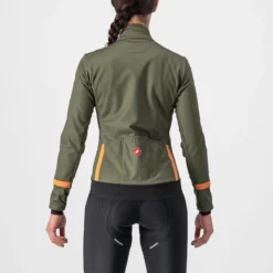 Castelli Dinamica 2 Women's Jacket - Military Green/Melon -CycloPro Shop cs225420751 2 2000x.progressive