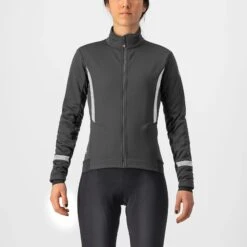 Castelli Dinamica 2 Women's Jacket - Military Green/Melon -CycloPro Shop cs225420851 1 2000x.progressive
